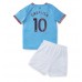 Billige Manchester City Jack Grealish #10 Hjemmetrøye Barn 2022-23 Kortermet (+ korte bukser)